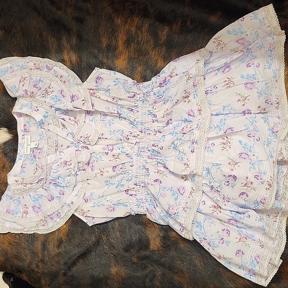 LoveShackFancy Pastel Floral Dress - Picture 1 of 4